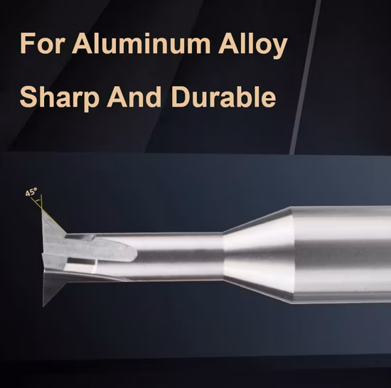 Fresa quadrata standard a quattro taglienti HRC55 in carburo di tungsteno per uso generale Fresa per acciaio