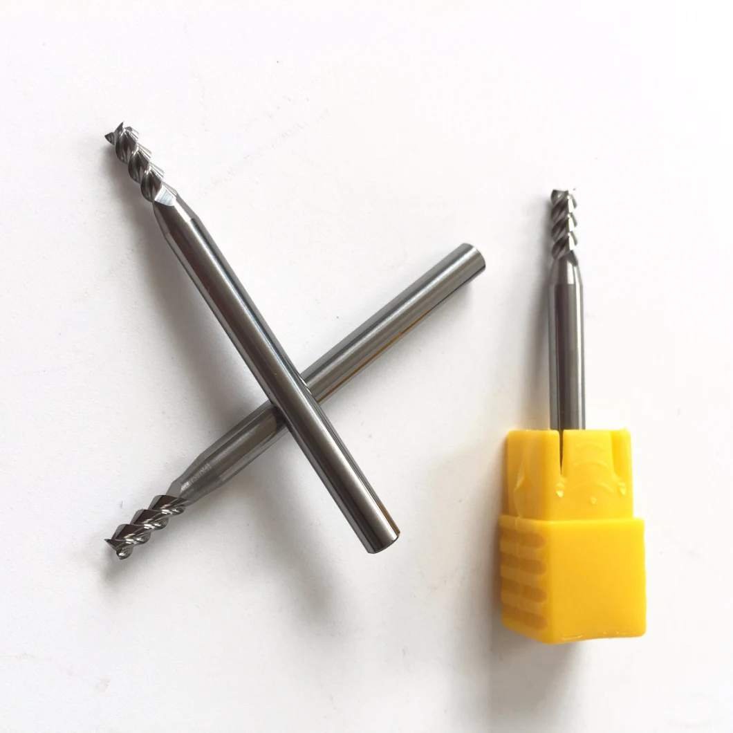 Supper Precision Carbide Aluminum End Mills with 3 Flutes