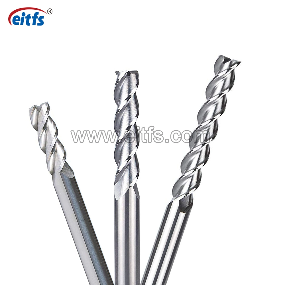 High Precision 3 Flute Tungsten Carbide End Mill for Aluminum Cutting