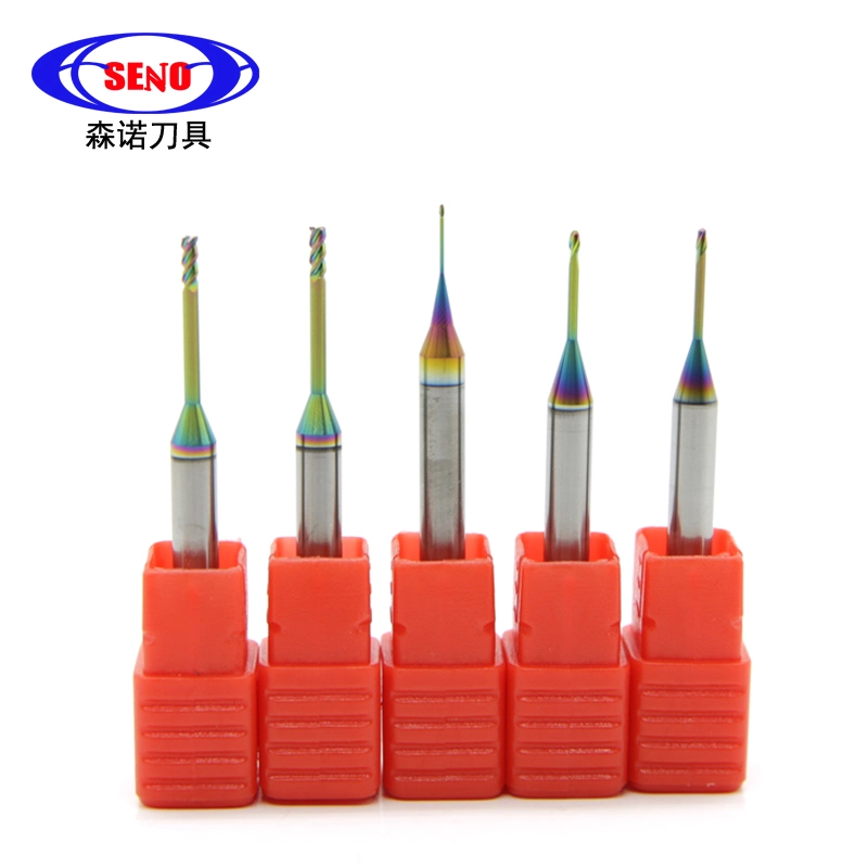High Quality End Mill for Aluminum Dlc Coating Micro Size 0.5mm / 0.7mm Endmill Cutter
