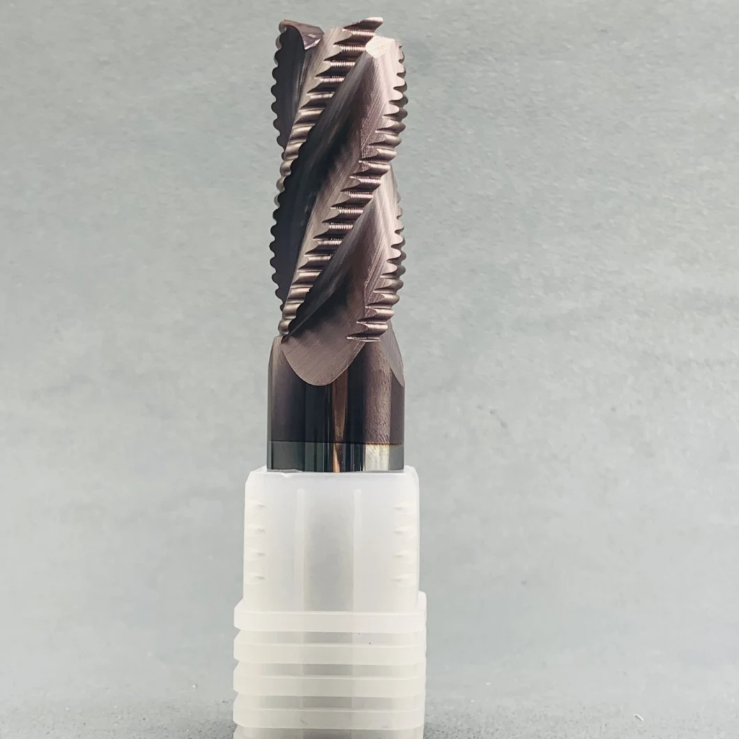 Gw-Carbide High Hardness Solid Carbide Cutter HRC65 Roughing End Mill for Steel and Woodworking